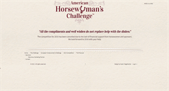 Desktop Screenshot of horsewomanschallenge.com