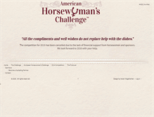 Tablet Screenshot of horsewomanschallenge.com